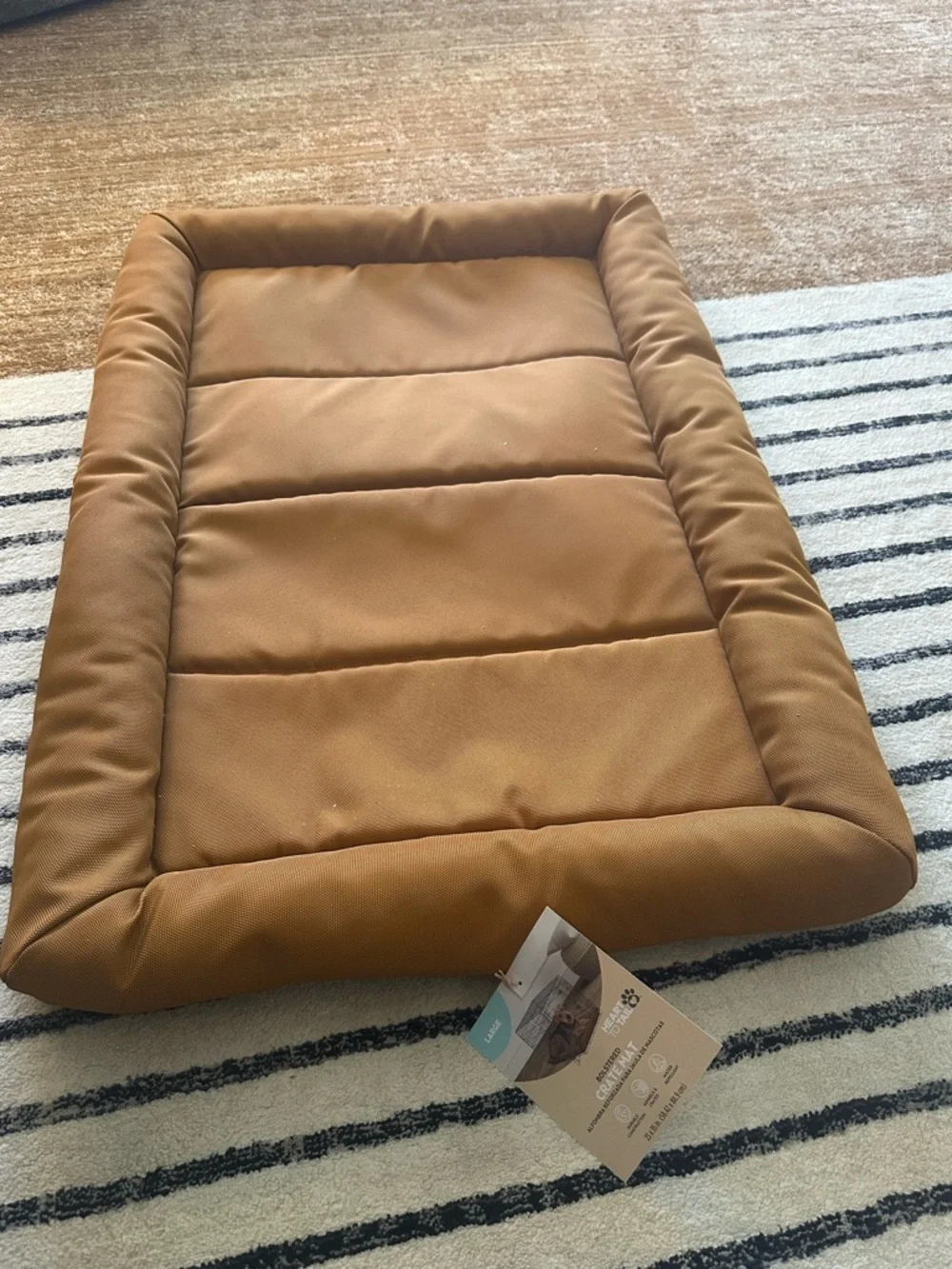 23x35 Camel color pet bed/crate mat